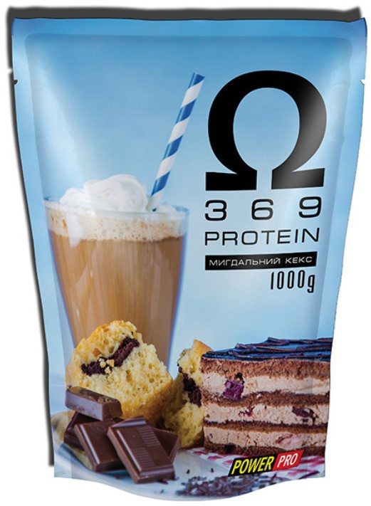 Протеїн Power Pro OMEGA 3-6-9 Protein 1 кг Мигдальный кекс