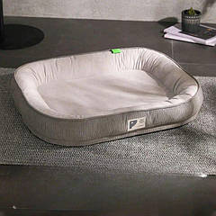 Лежак для собак KimPets, спальне місце для тварин, XL, Сірий