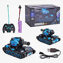 Танк на пульті керування 999 D-3, стріляє орбізами,!: 12, 26 см, підсвітка, акумулятор 3.7 V, пульт 49 MHz