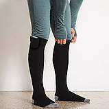 USB Шкарпетки з підігрівом Trizand, універсальний розмір (36-44), + 2 акумулятори 4000 mAh, 3 режими, фото 3