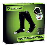 USB Шкарпетки з підігрівом Trizand, універсальний розмір (36-44), + 2 акумулятори 4000 mAh, 3 режими, фото 2