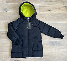 Куртка єврозиму для дітей 3-7 років, чорного кольору