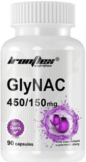 Гліцин та N-ацетил-L-цистеїн IronFlex GlyNAC 450/150 90 капсул