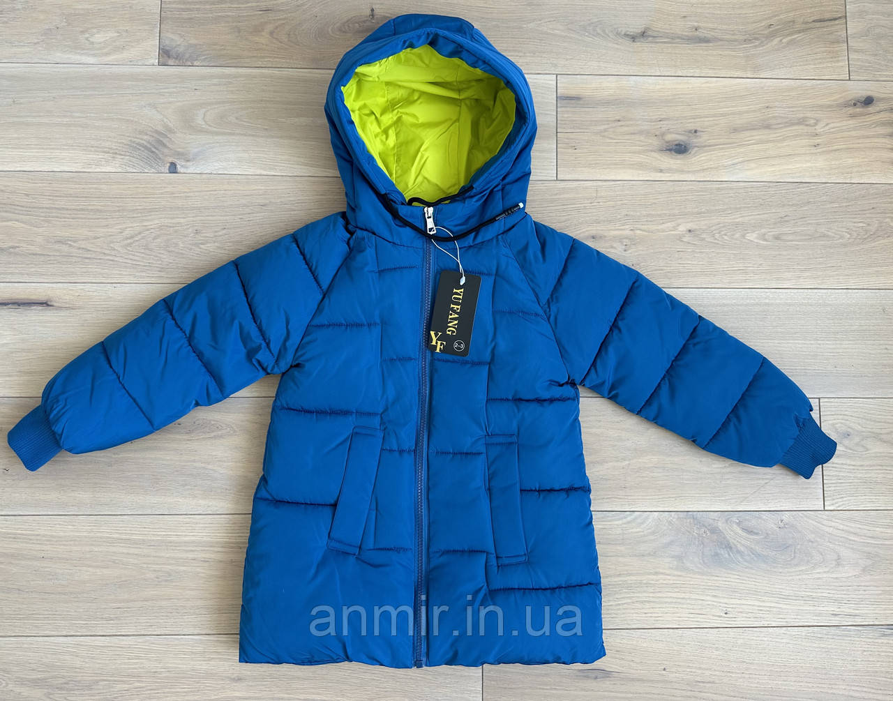 Куртка єврозиму для дітей 3-7 років, синього кольору