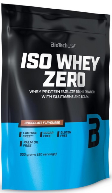 Ізолят сироваткового протеїну BioTech Iso Whey Zero lactose free 500 г Шоколад
