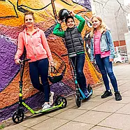 Самокат двоколісний Hudora BigWheel Generation V 205 Lime (складна конструкція), фото 6