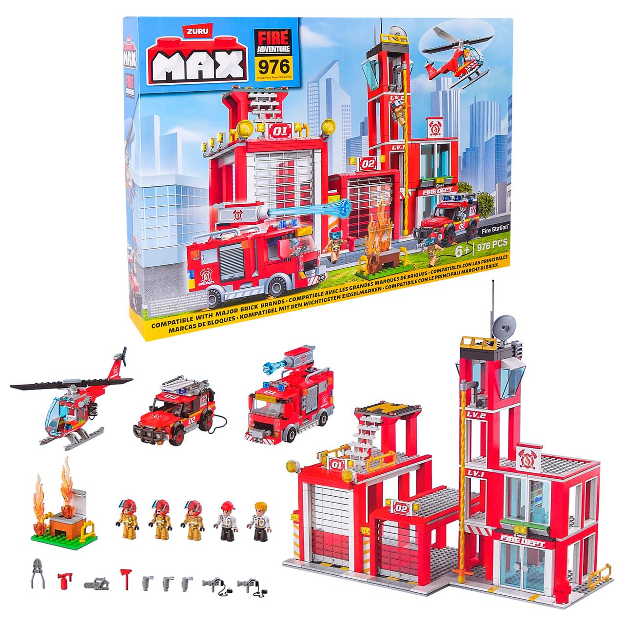 Конструктор Zuru MAX CITY Пожежні 83165, 976 деталей, фото 1