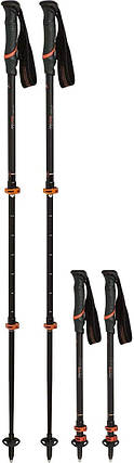 Трекінгові палиці Komperdell Hikemaster Powerlock Compact, 105-140 см (Black/Orange), фото 1