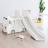 Дитяча гірка 2в1 inSPORTline Karosino, 116,5 х 61,5 х 98 см - біла, фото 5
