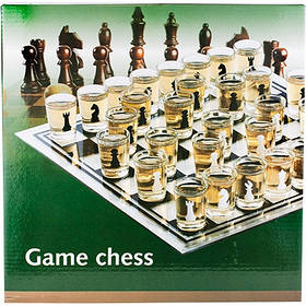 Шахи скляні 34,5*34,5см у вигляді чарки 1-614А