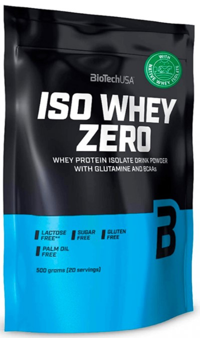 Сироватковий ізолят BioTech Iso Whey Zero lactose free 500 г Кокос