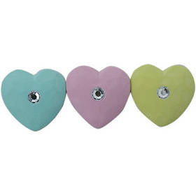 Гумка Серце з камінцем мікс  HR-05064 1-586 (23880)