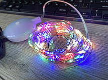 Гірлянда дріт музична USB RGB 10м, фото 6