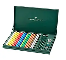 Набір кольорових олівців Polychromos 20 кольорів + аксесуари, Faber-Castell. 210051