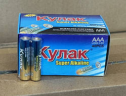 Батарейка Alkaline Кулак LR3 AAA лужна блок 40 шт.