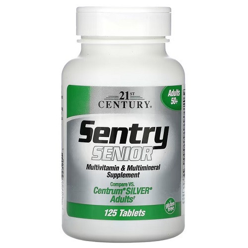 Вітаміни для чоловіків 50+ 21st Century Men's 50+ Sentry Senior Multivitamin & Multimineral (125 таблеток.), фото 1
