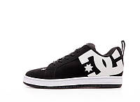 Кросівки жіночі DC Shoes Court Graffik Black White (чорно-білі) низькі спортивні Y14658
