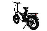 Повнопривідний електровелосипед fatbike Tecros F1 dual 48v 20ah 2 двигуни по 1000w  50 км/год складаний фетбайк, фото 4