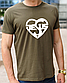 Православні трендові футболки з принтом Jesus in the heart (Ісус у серці), розмір S, фото 5
