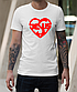 Православні трендові футболки з принтом Jesus in the heart (Ісус у серці), розмір S, фото 8