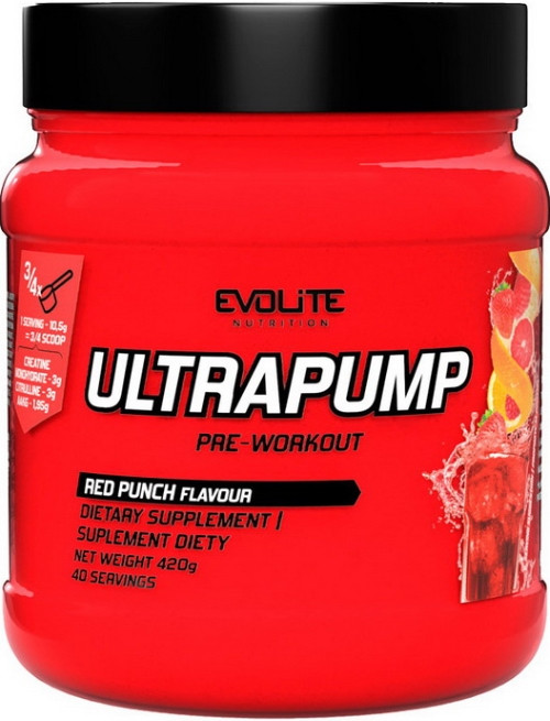 Передтренувальний комплекс Evolite Ultra Pump 420г червоний пунш