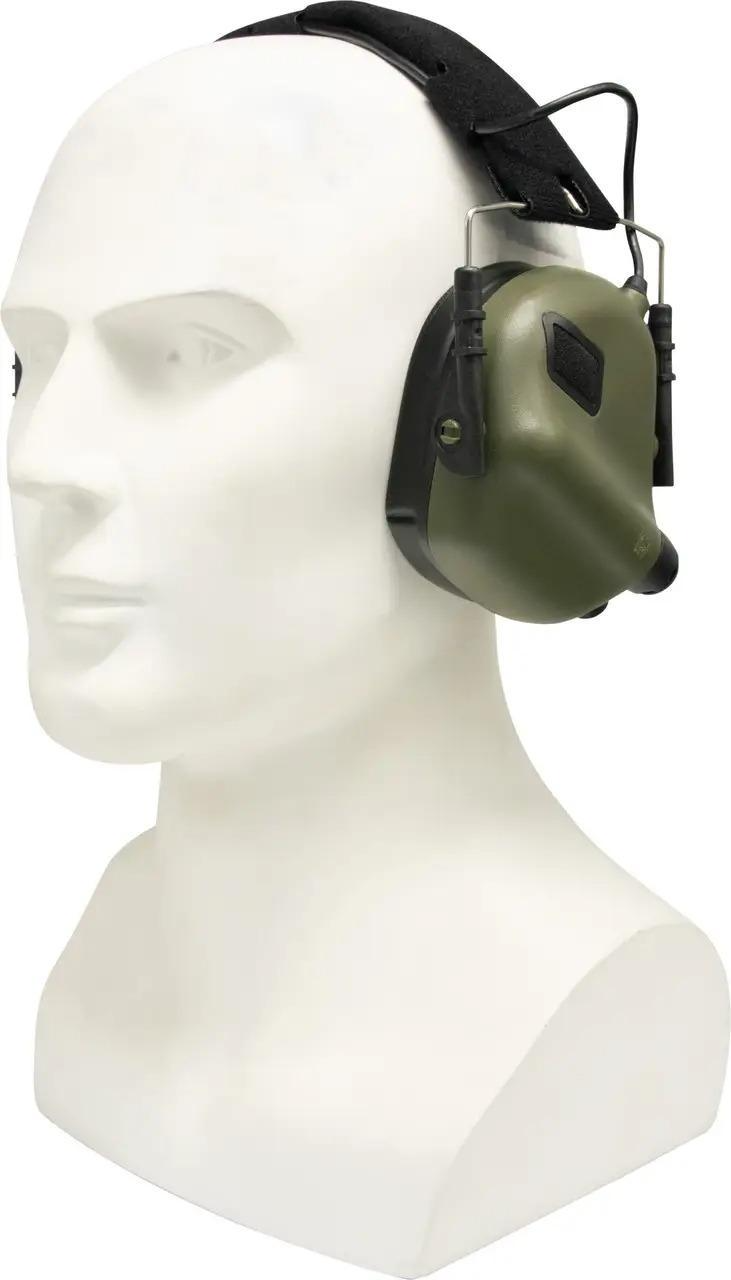 Тактичні навушники EARMOR M31 Olive З універсальним Кріпленням / Водонепроникні IPX-5