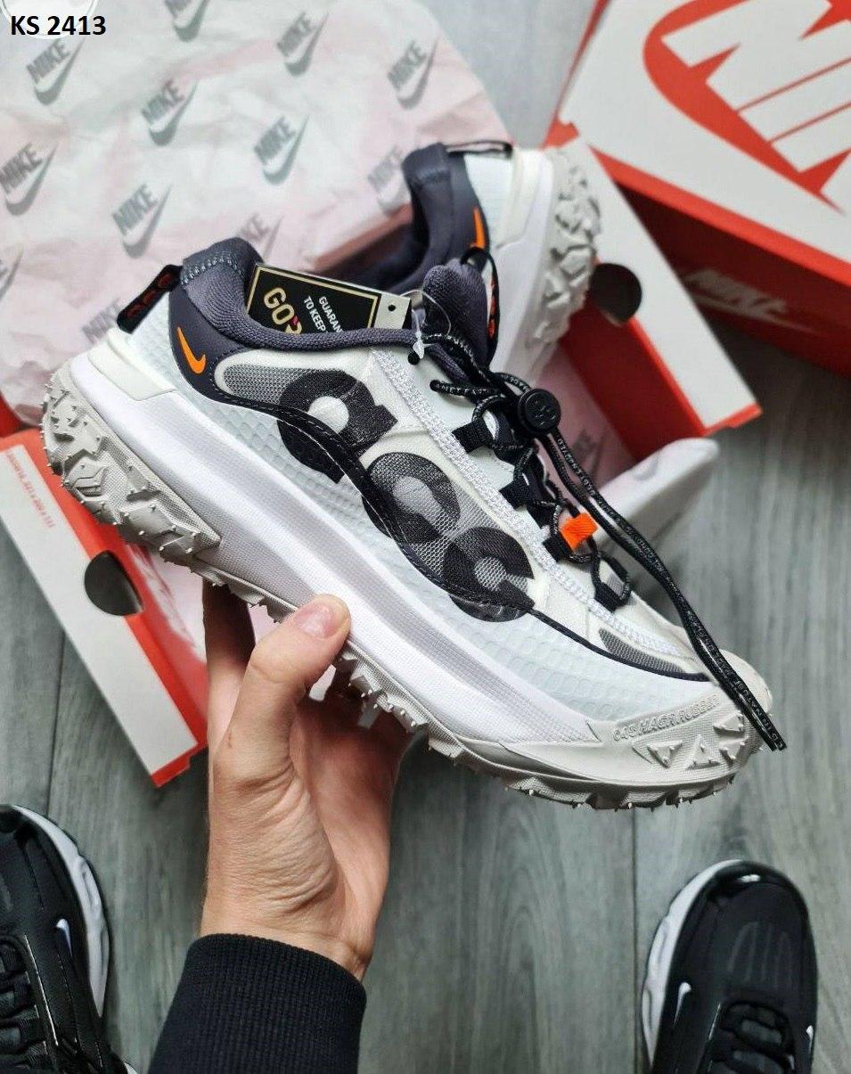 Кросівки чоловічі Nike ACG Mountain Fly 2 Low White Взуття Найк Маунтін Флай хакі текстиль демісезон