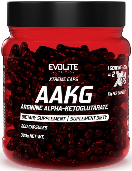 Аргінін альфа-кетоглутарат Evolite AAKG Extreme 300 капс