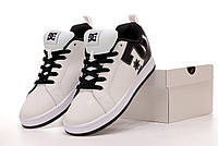 Кросівки чоловічі DC Shoes Court Graffik White Black (біло-чорні) низькі спортивні Y14648