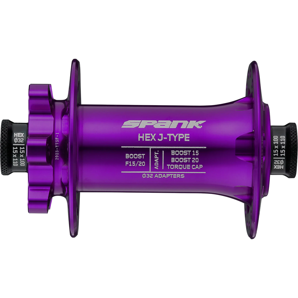 Втулка передня SPANK HEX J-TYPE Boost F15/20, Purple