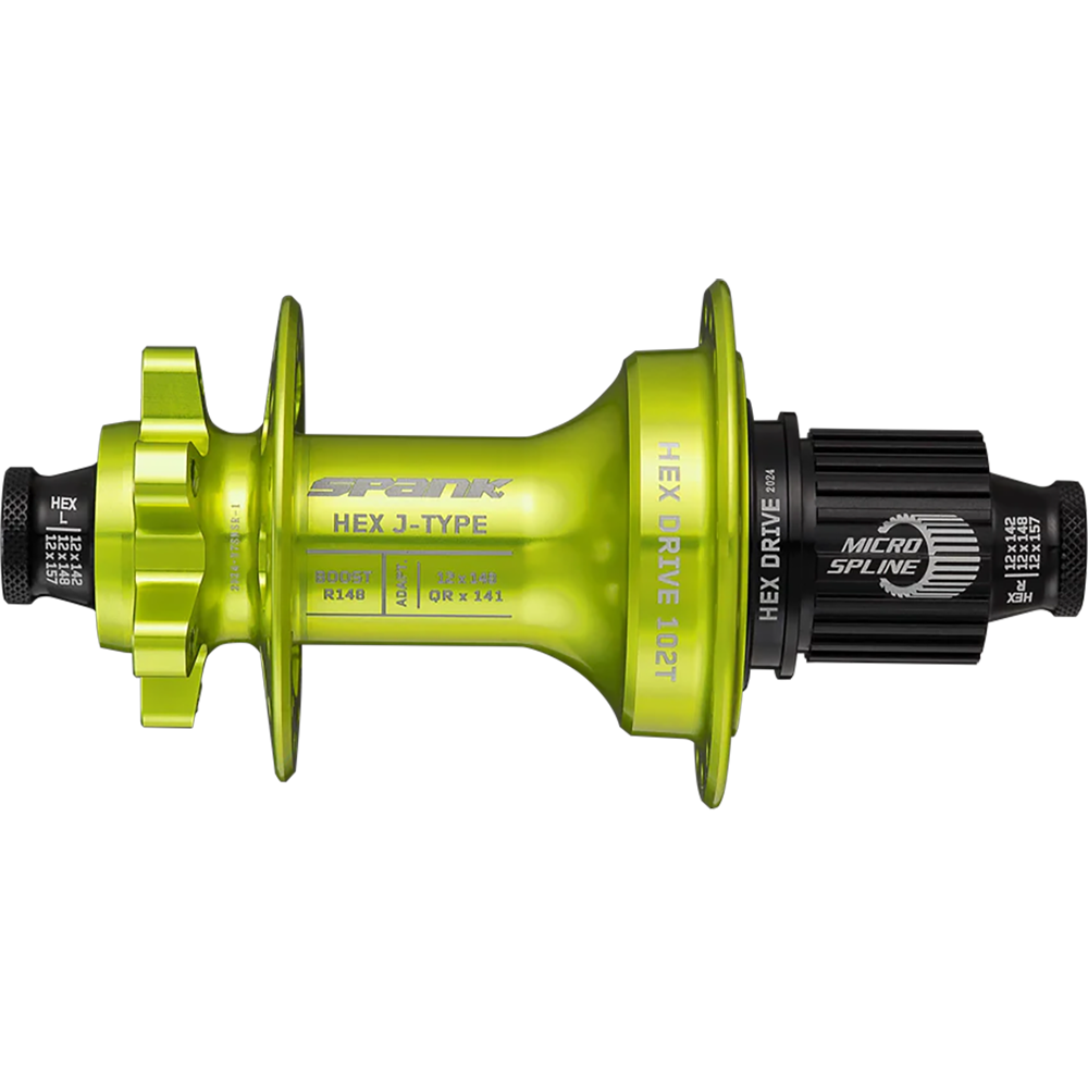 Втулка задня SPANK HEX J-Type Boost R148 Microspline 32H, Green