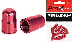 Ковпачки на ніпель ProX AV-01 AV Schrader 10 шт., червоний (C-PZ-0452)