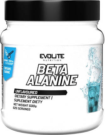 Бета-аланін в порошці Evolite Nutrition Beta Alanine 500г без смаку, фото 1
