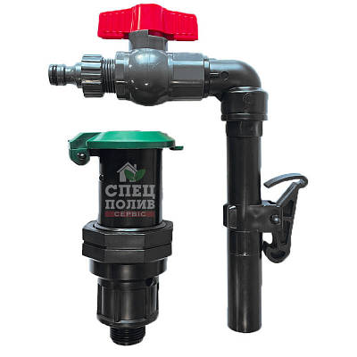 Гідророзетка з ключем, краном і адаптером під шланг, підключення 3/4" ЗР (26 мм), до 6 бар, (Irritec, Італія)