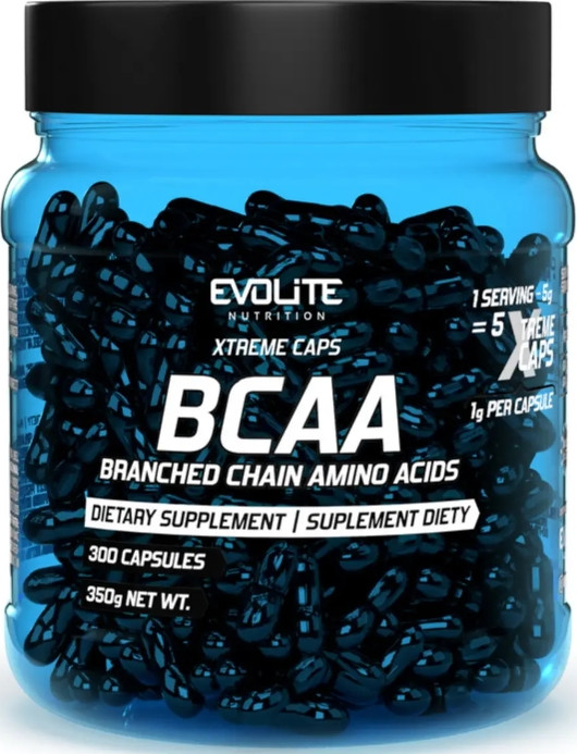Амінокислоти БЦАА Evolite Nutrition BCAA 2:1:1 Xtreme 300 капсул