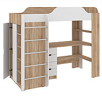 Ліжко-горище Кідс Пехотін Дитяче ліжко з полицями в спальню купити в Одесі, Україні
