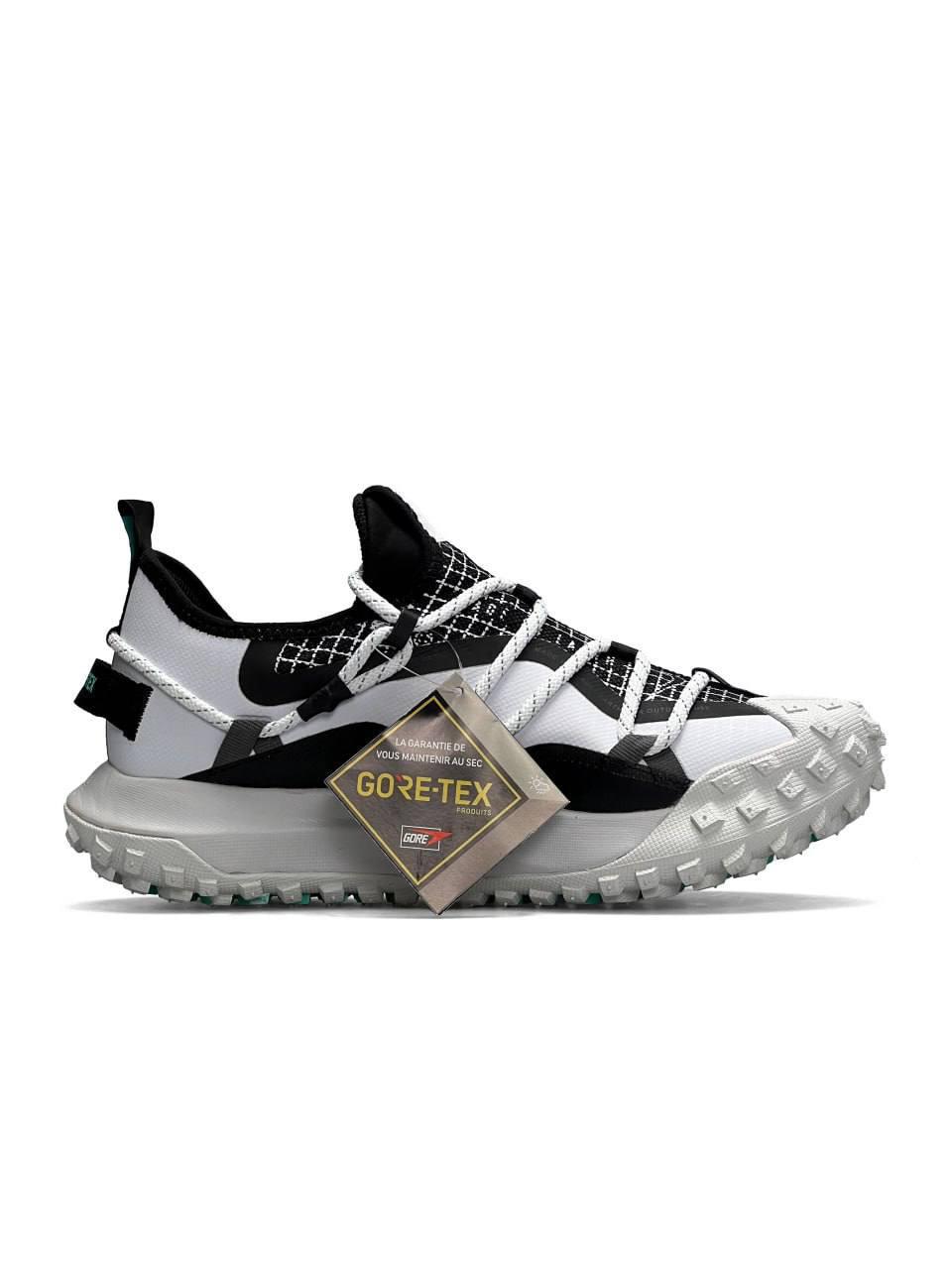 Чоловічі текстильні кросівки Nike Acg Mountain Fly Low White Black Mint, кеди Найк білі 41