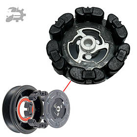 Муфта компресора кондиціонера G500 Mercedes 5SE09C 5SL12C A0002341312 4F0260810C 6SEU17C