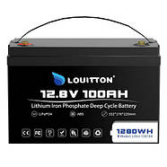 Акумулятор Louitton LiFePO4 12V/100AH (1280W*h) літій-залізо-фосфатний акумулятор для ДБЖ (UPS), фото 3