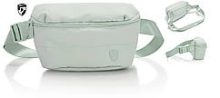 Сумка поясна бананка жіноча Heys Puffer Mini Waist Bag Sage Green (30128-0138-00) водостійкий поліестер