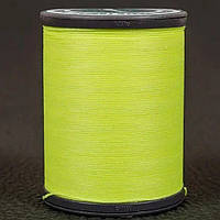 Нитка вощена 0,55 мм цв. яскраво-жовтий (S064), круглий шнур для шкіри 140 метрів Galaces