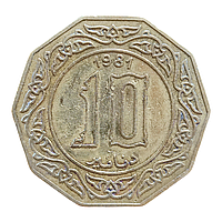 Алжир 10 динарів, 1981