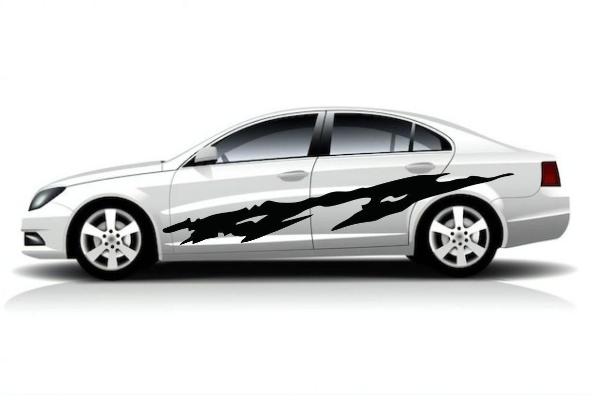 Вінілова наклейка на бік автомобіля подряпини 2 шт. . Виготовляється індивідуально., фото 1