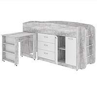 Ліжко-горище Полюс Пехотін Дитяче ліжко з шухлядами та столом у спальню купити в Одесі, Україні