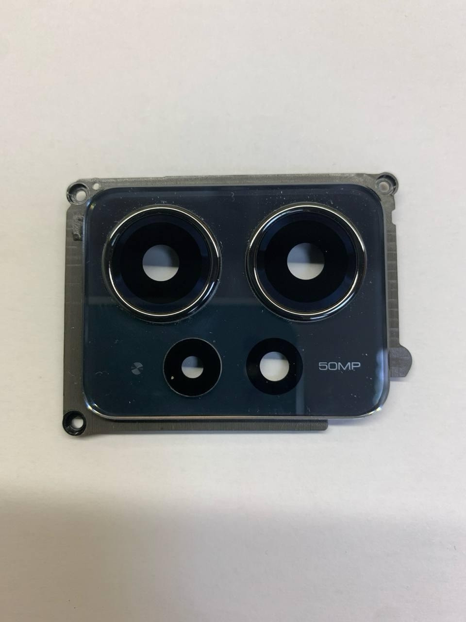 Скло камери для Xiaomi Redmi Note 12 4G, Redmi Note 12 чорне (комплект 3шт) + рамка оригінал (знято з нового телефону), фото 1