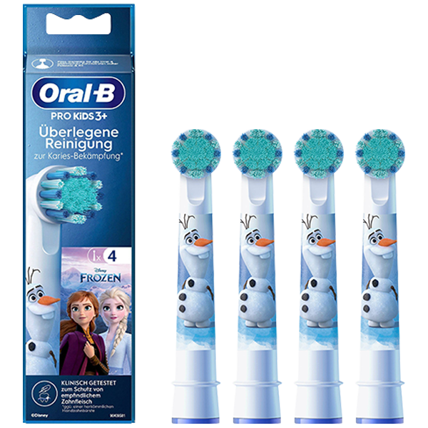 Насадка для електричної зубної щітки Oral-B Kids Extra Soft EB10S Pro Frozen-Olaf (Крижане серце-Олаф) White (4 шт.)