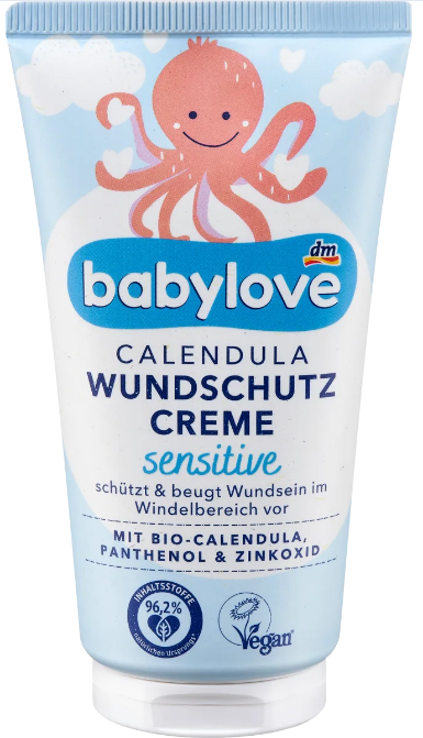 Загоюючий крем Babylove sensitive з календулою, 75 мл, фото 1