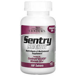 Вітаміни для жінок 50+ 21st Century Women's 50+ Sentry Senior Multivitamin & Multimineral (100 таблеток.)