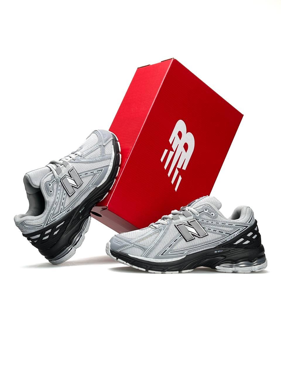 Чоловічі кросівки шкіра текстиль New Balance 1906R Light Grey Black, кеди Нью Беланс сірі. Чоловіче взуття