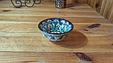 Традиційна узбекська чайна піала ручної роботи, 180 мл, виробництво Ріштан, фото 2